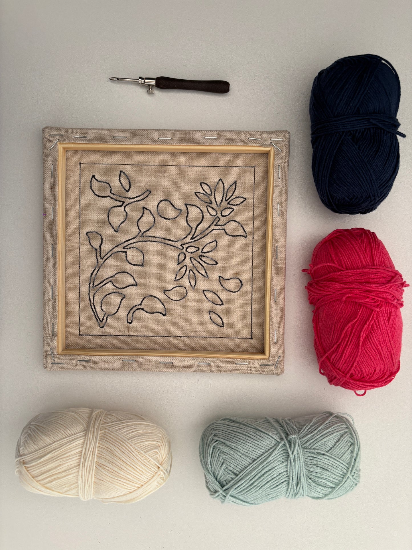 Le floral - Kit de punch needle