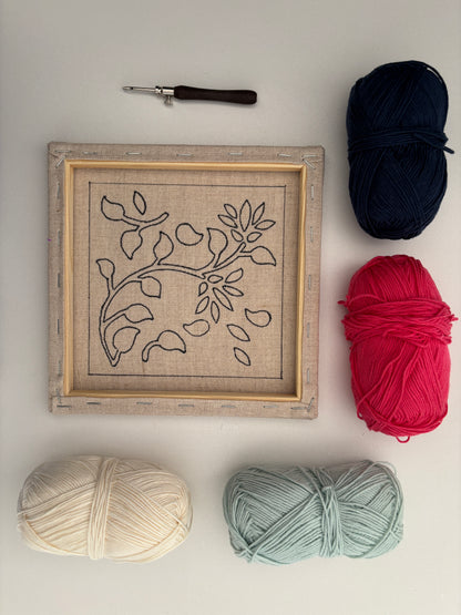 Le floral - Kit de punch needle